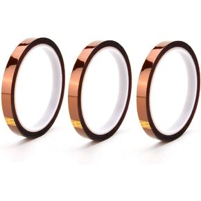 HiLetgo 3 قطعة 10 مللي متر 100 قدم BGA شريط ذهبي بوليميد مقاوم للحرارة العالية