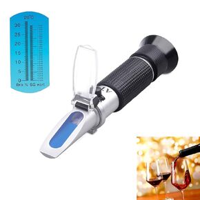 Honey Refractometer with ATC - Measures Honey Moisture, Brix, and Baume, 58-90% Brix Scale Range