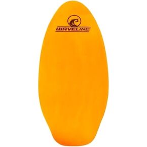 Waveline Neon Wooden Skimboard (Choose Size and Color) (Orange, 36")