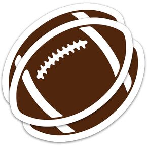 (3Pcs) Football Sticker Football Decals, Sport Sticker, Gift for Football Players, Football Fan, Football Team– Waterproof Vinyl Decal for Books Laptop Phones Tumblers Water Bottles, Size 3 x 2 Inch