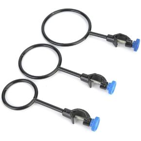 3PCS Lab Support Retort Ring, Iron Lab Support Ring with Boss Head, Diameter 60mm 80mm 100mm Retort Rings Clamp Flask Clamps Retort Stand Clamps for Laboratory Experiment