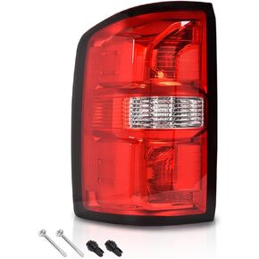 G-PLUS Tail Lights w/o Bulbs Compatible with GMC Sierra 1500 2014-2018, Fit GMC Sierra 2500 HD 3500 HD 2015-2019 84288725, 84288724, GM2800281C, GM2801281C Red Lens