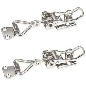 Two Marine Grade Stainless Steel Adjustable Latches