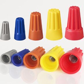 Portable Wire Caps for Quick Connection,Electrical Twist Wiring Caps for Various Wiring Projects,Wire Nut Twister Caps,Twist Electrical Wire Connectors with Spring,Electrical Wire Connectors 20PCS
