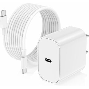 iPhone 15 Fast Charger Cable 6ft and 10ft,Long Type C to USB C Charging Cord for Apple 15 Pro Max/iPhone 15 Plus,MacBook Pro 2021/2020/2019,iPad Pro 12.9/11 inch/Mini/Air 5/4,Samsung Galaxy S23+/S22