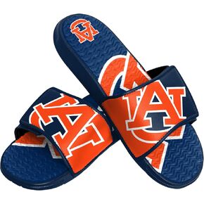 FOCO Auburn Tigers NCAA Mens Colorblock Big Logo Gel Slide - XL