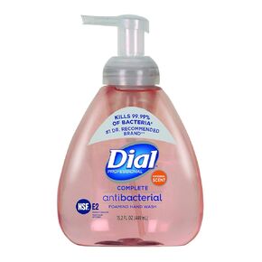 Dial Complete Original Antibacterial Foaming Hand Wash, 15.2 OZ Pump Bottle (Pack of 4),Pink
