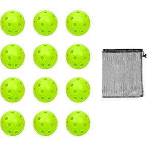Practice Golf Balls Plastic Limited Flight Golf Training Ball 42mm Hollow Swing Practice Colored Airflow Golf Balls Indoor Golf Balls with Mesh Drawstring Bag