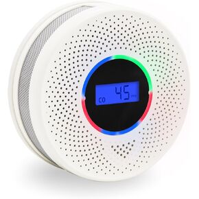 2Pack Upgraded Interlinked Smoke Carbon Monoxide Detector, Battery Powered&Wireless Interconnected Smoke and CO Alarm, Transmission Range of Over 820 ft (Includes Battery)