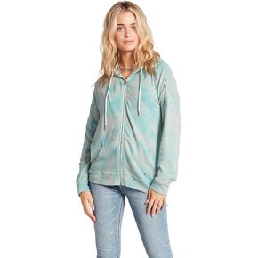 Volcom Women's Lil Zip Up Hooded Fleece Sweatshirt