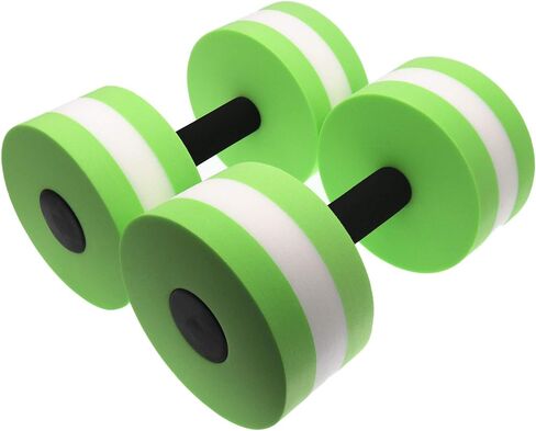 Water Aerobic Exercise Foam Dumbbell Pool Resistance,Water Aqua Fitness Barbells Hand Bar Exercises Equipment for Weight Loss (Set of 2) in Saudi Arabia