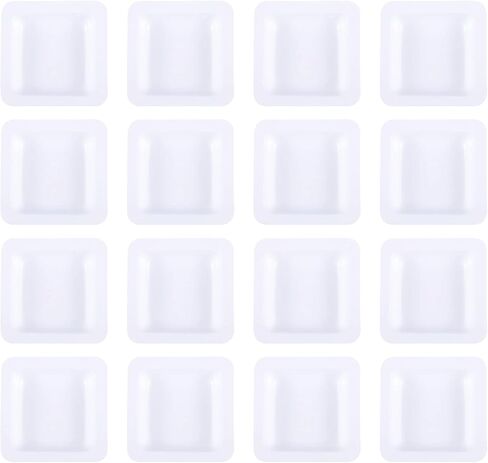 iplusmile Food Scale Bowl Food Scale Bowl 50pcs Weighing Boat Professional Lab Scale Square Dish Boat Powders Liquids Mixing Weighing Tray for Home Shop 7ml Chemistry Weigh Boat Weigh Trays in Kuwait