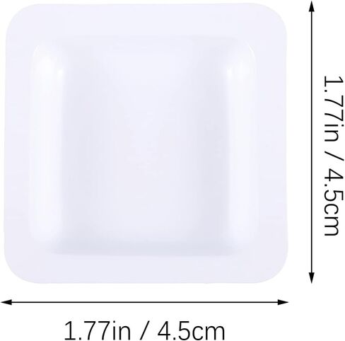 iplusmile Food Scale Bowl Food Scale Bowl 50pcs Weighing Boat Professional Lab Scale Square Dish Boat Powders Liquids Mixing Weighing Tray for Home Shop 7ml Chemistry Weigh Boat Weigh Trays in Kuwait