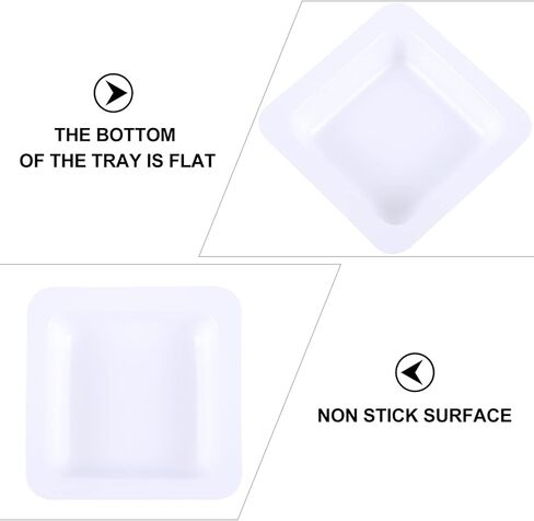 iplusmile Food Scale Bowl Food Scale Bowl 50pcs Weighing Boat Professional Lab Scale Square Dish Boat Powders Liquids Mixing Weighing Tray for Home Shop 7ml Chemistry Weigh Boat Weigh Trays in Kuwait