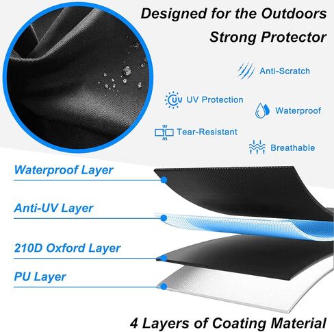 غطاء UTV، قماش أكسفورد عالي التحمل مقاوم للماء 2-3 مقاعد، غطاء حماية من جميع الأحوال الجوية جنبًا إلى جنب متوافق مع Can Am Maverick X3 Polaris RZR Ranger SXS in Kuwait
