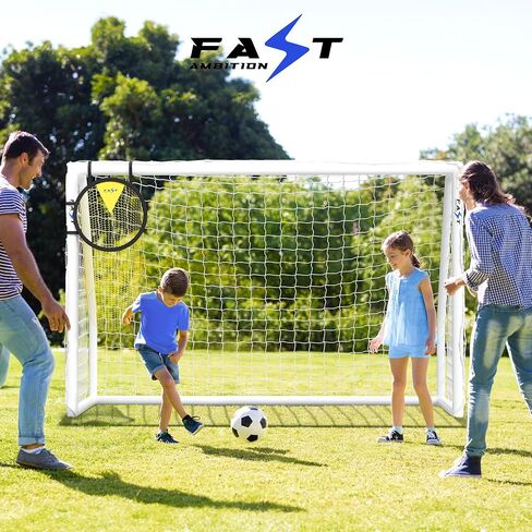 هدف كرة قدم محمول بالحجم الكامل للأطفال والكبار - معدات تدريب كرة قدم كاملة مع هدف، شبكة كرة قدم في الفناء الخلفي 8 × 5 أقدام و10 × 6.5 قدم - ملحقات قوية لأعمدة كرة القدم لتحسين الأداء in Saudi Arabia