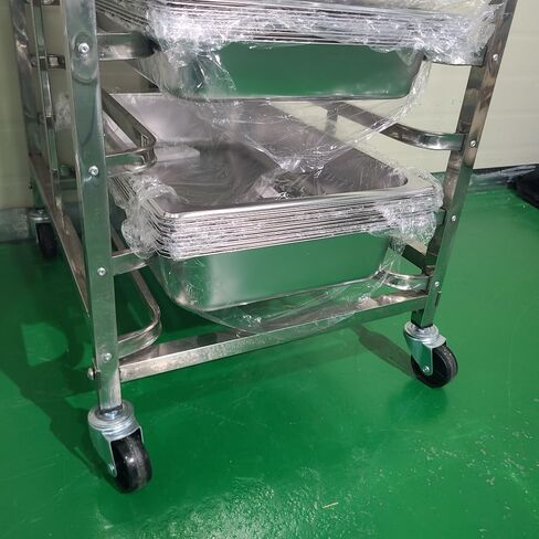 Sheet Pan Rack Cart - Fits 2/3 Size 16x22'' Pans, Suitable for Blodgett, Reinforced Rack Trolley for Bakery Operations in Saudi Arabia