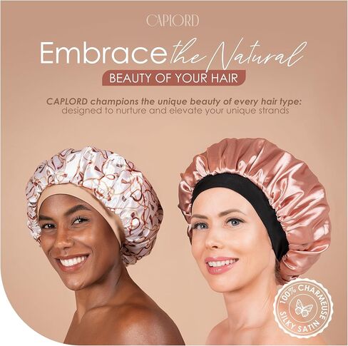 كابورد ساتان بونيه مبطن للنوم قبعة صغيرة من الخيزران أغطية الرأس جعد الشعر الطبيعي قبعة الممرضة للنساء والرجال in Kuwait