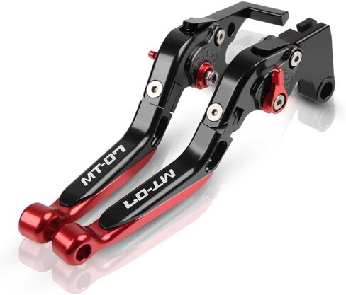 مقابض مقود الدراجة النارية MT-07 متوافقة مع MT-07 MT 07 FZ-07 FZ07 2014-2022 7/8 بوصة مقبض يدوي من الألومنيوم باستخدام الحاسب الآلي مقبض يد مطاطي غير قابل للانزلاق (أسود) in Saudi Arabia