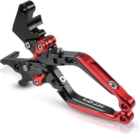 مقابض مقود الدراجة النارية MT-07 متوافقة مع MT-07 MT 07 FZ-07 FZ07 2014-2022 7/8 بوصة مقبض يدوي من الألومنيوم باستخدام الحاسب الآلي مقبض يد مطاطي غير قابل للانزلاق (أسود) in Saudi Arabia