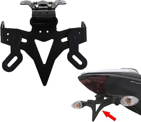 مقابض مقود الدراجة النارية MT-07 متوافقة مع MT-07 MT 07 FZ-07 FZ07 2014-2022 7/8 بوصة مقبض يدوي من الألومنيوم باستخدام الحاسب الآلي مقبض يد مطاطي غير قابل للانزلاق (أسود) in Saudi Arabia