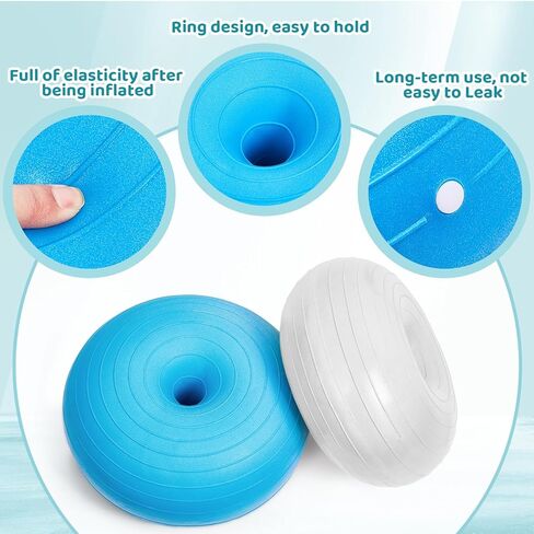 Lewtemi 6 Pcs Flexible Seating for Classroom Elementary Yoga Ball Chairs for Kids Inflatable Yoga Ball Office Chair Stability Balance Trainer with Black Inflator Student Desk Chair (Hippie Boho Color) in Kuwait