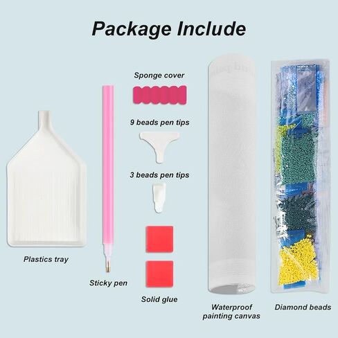 FHBUBPUP Dragonfly Diamond Painting Kits for Adults, Lake Landscape Diamond Art for Beginners, 5D DIY Full Drill Round Gem Art Craft Home Wall Decor Gift 12x16 inch in Saudi Arabia