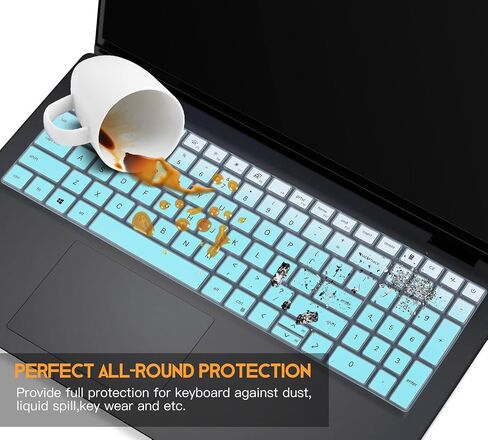 Keyboard Cover for Dell Inspiron 15 3510 3511 3515 3520 3530 3535 15.6/Inspiron 16 5640 5645 16",2025 Dell 15 Laptop DC15250 DC15255 15.6/15.6 Dell Latitude 3520 Skin -Ombre Pink in Kuwait