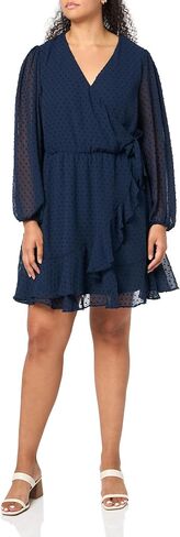 City Chic Women's Citychic Plus Size Dress Dobby Ruffles in Saudi Arabia