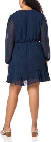 City Chic Women's Citychic Plus Size Dress Dobby Ruffles in Saudi Arabia