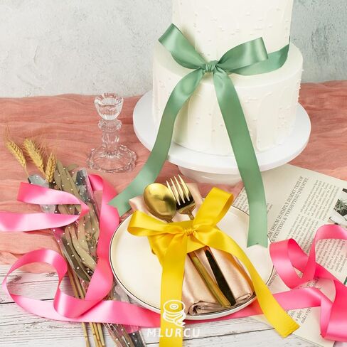 شريط رفيع مقاس 1/8 بوصة للحرف اليدوية، حزمة أشرطة ملونة متنوعة 120 ياردة، مجموعة شريط ساتان مزدوج الوجه، أشرطة قماش حريرية رفيعة لزينة عيد الميلاد، وأقواس الشعر، والخياطة، وتغليف الهدايا in Kuwait