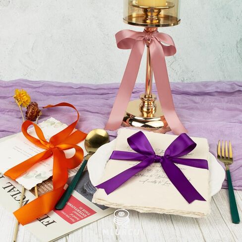 شريط رفيع مقاس 1/8 بوصة للحرف اليدوية، حزمة أشرطة ملونة متنوعة 120 ياردة، مجموعة شريط ساتان مزدوج الوجه، أشرطة قماش حريرية رفيعة لزينة عيد الميلاد، وأقواس الشعر، والخياطة، وتغليف الهدايا in Kuwait