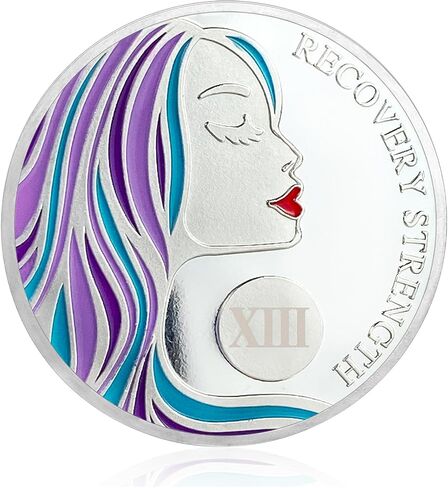 CHURYUML 13 Year Sobriety Coin A Sober Woman Sobriety Chip Sobriety Gifts for Women Alcoholics Anonymous Gifts Sober Medallions AA Coins Recovery Gift Affirmation Token in Saudi Arabia