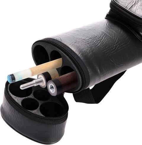 حقيبة عصا البلياردو 2 × 2، حقيبة عصا حمام السباحة من جلد البولي يوريثان تحمل ما يصل إلى 2 مؤخرة وعمودين حتى 58 بوصة، حقيبة عصا البلياردو مع أحزمة كتف، ملحقات البلياردو in Kuwait