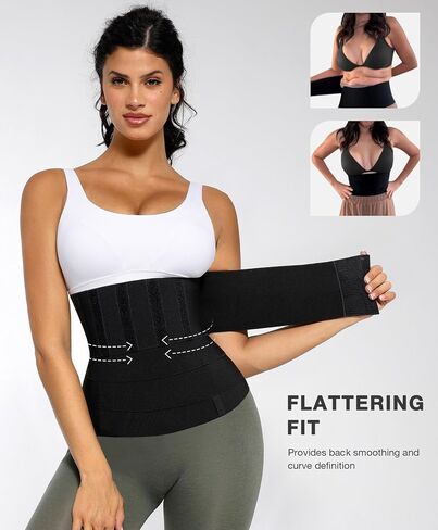 Lover-Beauty Waist Trainer, Waist Trimmer Belt with Loop for Women Tummy Control Waist Shaper in Saudi Arabia