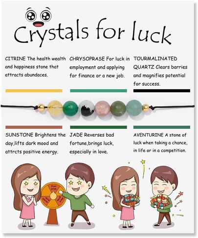 Healing Crystal Wish Bracelets Gifts Semi-Precious Gemstones Beaded Bracelets 8mm Stress Relief Anxiety Yoga Bracelet Mantra Natural Stone Energy Protection Stretch Bracelet for Women Men in Saudi Arabia