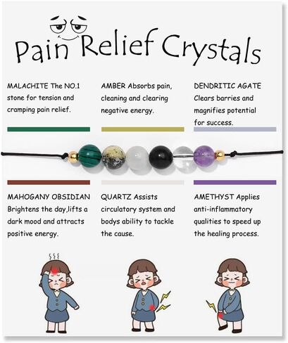 Healing Crystal Wish Bracelets Gifts Semi-Precious Gemstones Beaded Bracelets 8mm Stress Relief Anxiety Yoga Bracelet Mantra Natural Stone Energy Protection Stretch Bracelet for Women Men in Saudi Arabia