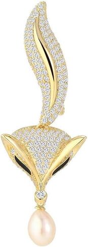 Animal Brooch Pin Gold-Plated Enamel Pearl Crystal Lapel Pins ButterflyJewelry Gifts for Women Ladies in Saudi Arabia