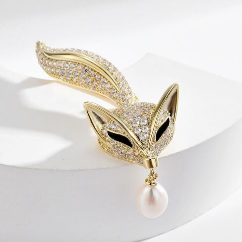 Animal Brooch Pin Gold-Plated Enamel Pearl Crystal Lapel Pins ButterflyJewelry Gifts for Women Ladies in Saudi Arabia