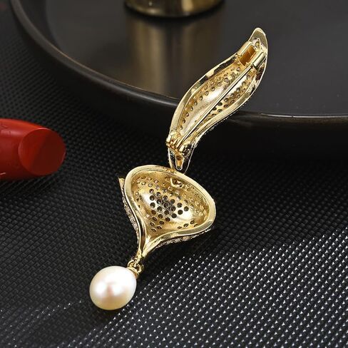 Animal Brooch Pin Gold-Plated Enamel Pearl Crystal Lapel Pins ButterflyJewelry Gifts for Women Ladies in Saudi Arabia