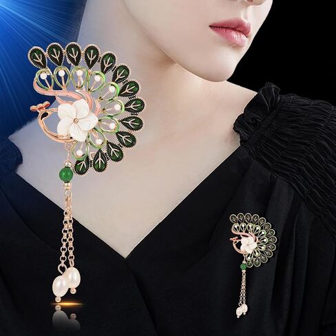 Animal Brooch Pin Gold-Plated Enamel Pearl Crystal Lapel Pins ButterflyJewelry Gifts for Women Ladies in Saudi Arabia