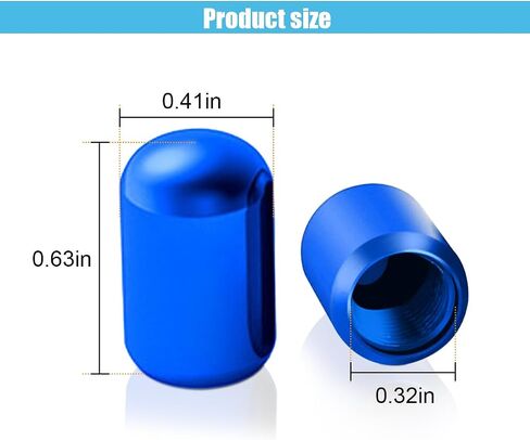 4PCS Metal Tire Valve Stem Caps - Alloy Tire Stem Caps Universal Car Air Caps Cover with Belt O-Ring, Dustproof Valve Stem Covers, Corrosion Resistant Leak-Proof Car Accessories for Most Cars (Black) in Saudi Arabia