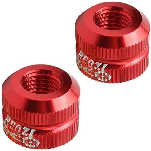 صواميل صمام أنبوب داخلي من Yikko Bicyle مع حلقة دائرية محكمة الغلق، صواميل صمام بريستا لإطارات فراغ الدراجة الملونة، مناسبة لمعظم دراجات الطرق الجبلية - قطعتان (ذهبي) in Kuwait