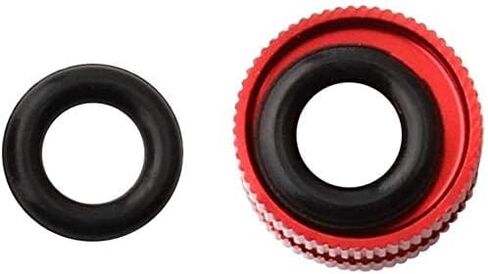 صواميل صمام أنبوب داخلي من Yikko Bicyle مع حلقة دائرية محكمة الغلق، صواميل صمام بريستا لإطارات فراغ الدراجة الملونة، مناسبة لمعظم دراجات الطرق الجبلية - قطعتان (ذهبي) in Kuwait