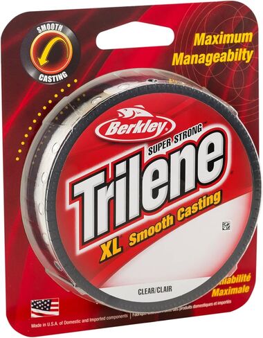 Berkley Trilene® XL®, Fluorescent Clear/Blue, 8lb | 3.6kg, 1000yd | 914m Monofilament Fishing Line, Suitable for Freshwater Environments in Saudi Arabia