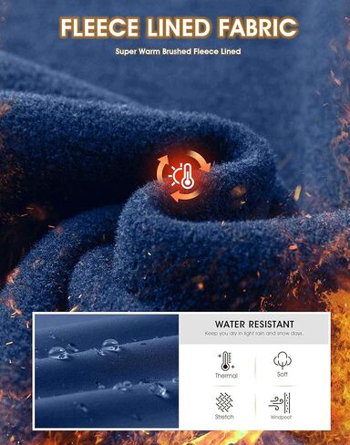 SANTINY Women Fleece Lined Cargo Joggers High Waisted Winter Warm Waterproof Hiking Pants with Zipper Pockets in Kuwait