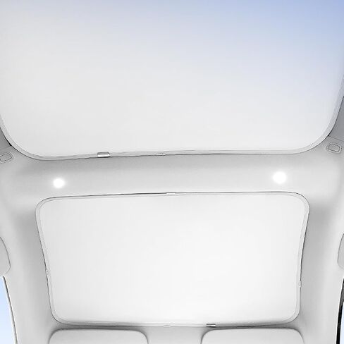 Sunshade Front & Rear Glass Roof for Tesla Model 3 2017-2023 UV Protection Heat Insulation Sun Shades with Skylight Reflective Covers Foldable Sunshield Heatshield Black in Saudi Arabia