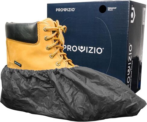 Waterproof Shoe Covers Disposable Non Slip Extra Large Boot Cover - (40 Pairs) (Black) in Saudi Arabia