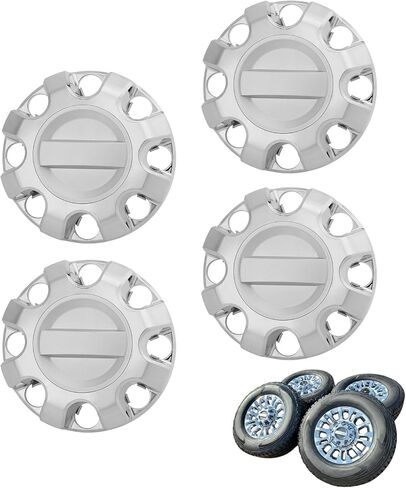غطاء محور العجلة الأمامي والخلفي من الكروم متوافق مع Ford F-250 F-350 Super Duty 2017-2024 استبدال # HC3Z-1130-E HC3Z1130E in Saudi Arabia