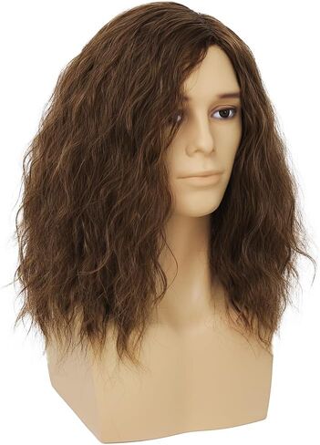 شعر مستعار رمادي 80s للرجال شعر مستعار طويل مجعد البوري 70s شعر مستعار رمادي حفلة معدنية ثقيلة شعر مستعار مضحك زي شعر مستعار in Kuwait